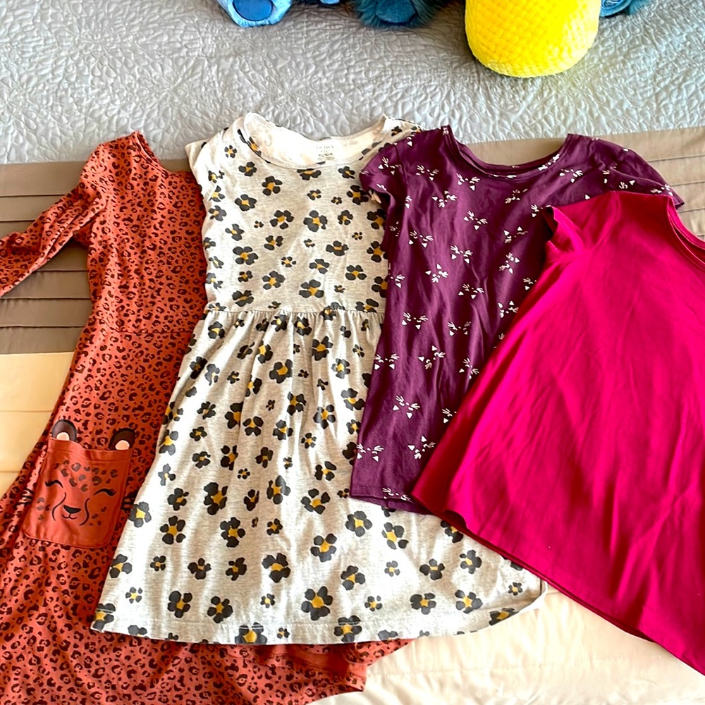 Girls size 10 dresses and t-shirts